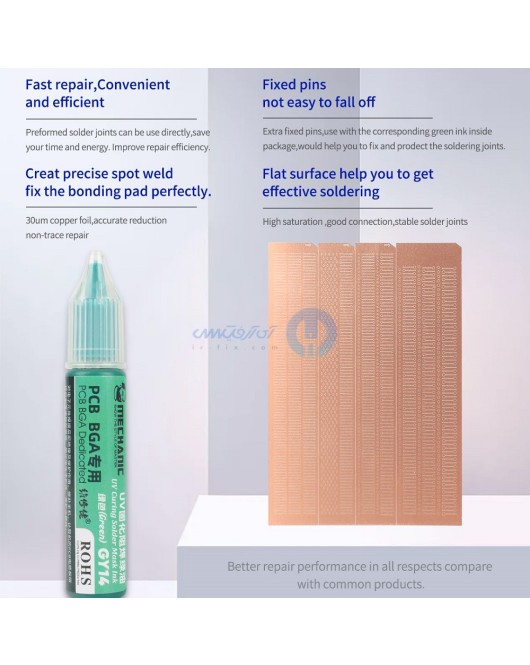 Pad-uri pentru reparatii trasee electronice si vopsea UV GS2