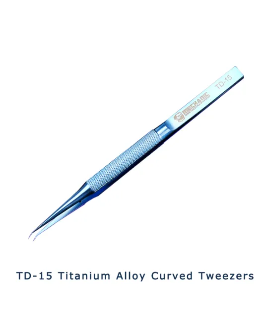 Penseta cu varf curbat, de precizie pentru electronica TD-15