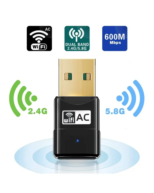 Adaptor USB Wireless, Wi-Fi, Dual Band 2.4Ghz si 5.8Ghz