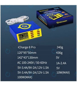 Tester incarcare rapida iCharger 8 Pro