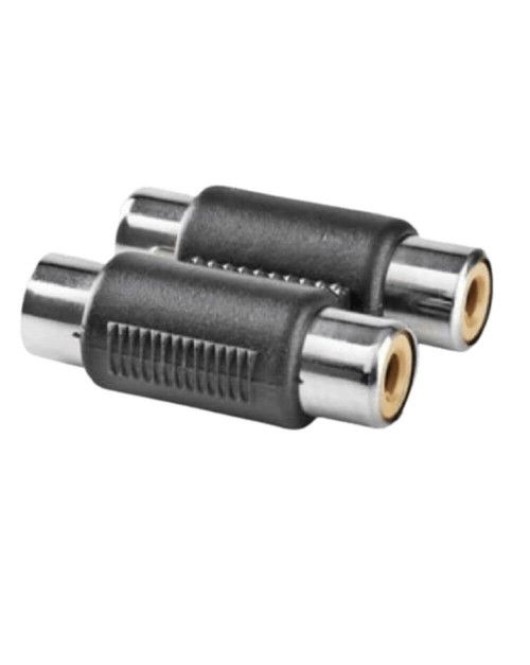 Adaptor 2 x rca mama la 2 x rca mama