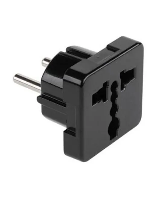 Adaptor stecher Universal / UK Negru