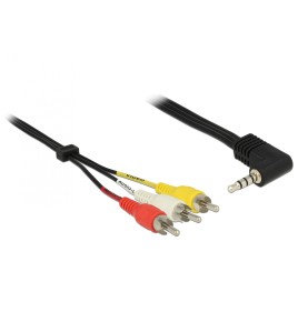 Cablu Adaptor Jack 3.5mm, 4 contacte la 3 x rca
