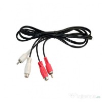Cablu Audio, Adaptor 2 x rca tata la 2 x rca mama