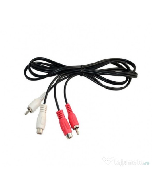 Cablu Audio, Adaptor 2 x rca tata la 2 x rca mama
