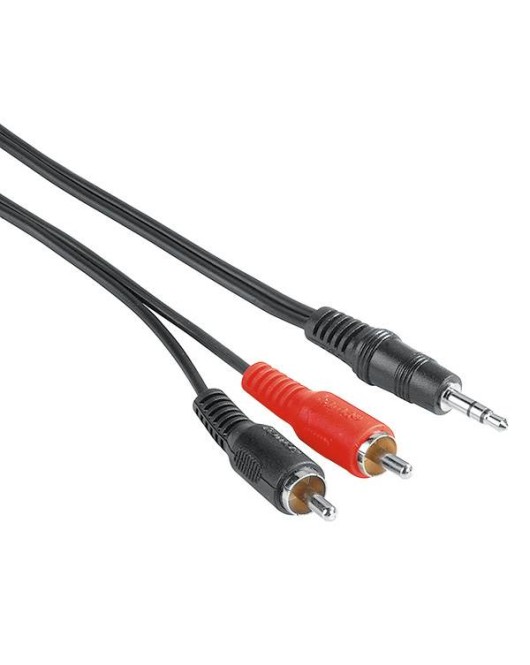 Cablu adaptor Audio Jack 3.5mm -> 2 x RCA tata