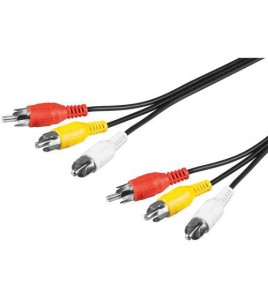 Cablu Audio Video 3 x RCA Tata - Tata