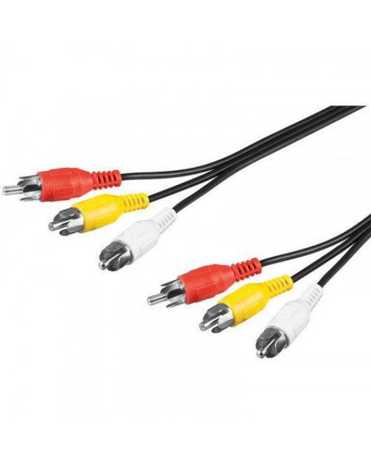 Cablu Audio Video 3 x RCA Tata - Tata