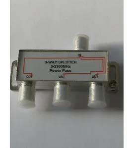 Distribuitor / Splitter TV, 3 iesiri, o intrare ( power pass )