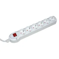 Prelungitor 6 prize cu protectie si contact pamantare