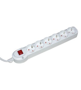 Prelungitor 6 prize cu protectie si contact pamantare