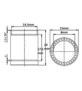 Rulment liniar LM8UU