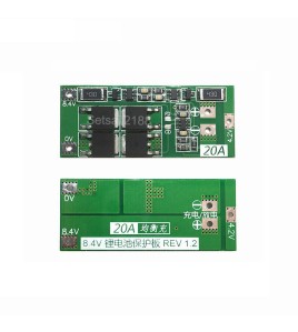 2S 20A Modul protectie si incaracare 2 acumulatori Li-Ion 18650