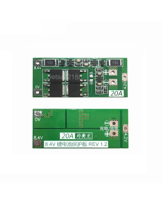 2S 20A Modul protectie si incaracare 2 acumulatori Li-Ion 18650
