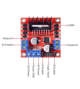 L298N Driver motor pas cu pas ( stepper ) sau de curent continuu ( DC )