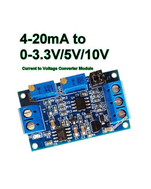 Convertor curent 4 - 20mA la tensiune 0-3.3v,5v,10v