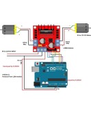 L298N Driver motor pas cu pas ( stepper ) sau de curent continuu ( DC )