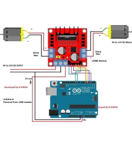 L298N Driver motor pas cu pas ( stepper ) sau de curent continuu ( DC )