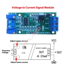 Modul Convertor voltaj - curent, 0 - 5V la 4 - 20mA