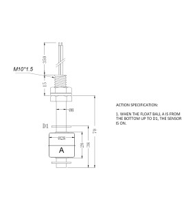 Senzor Nivel Apa / Lichid, Plutitor