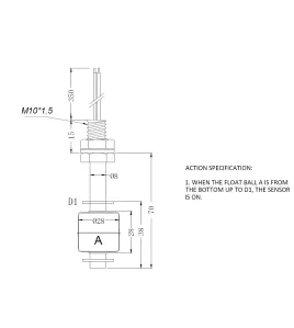 Senzor Nivel Apa / Lichid, Plutitor