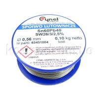 Aliaj pentru lipit, fludor, 0.1kg, 0.56mm