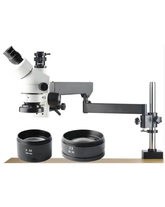 Microscop Industrial Trinocular Pentru electronica 3.5X-90X
